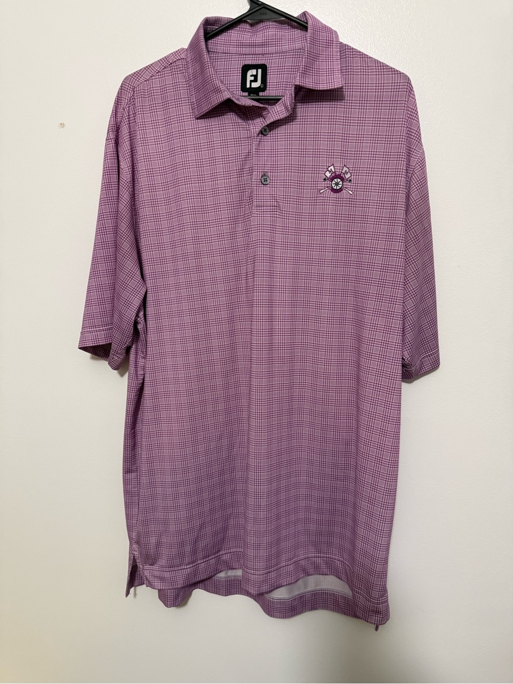 FootJoy Men’s Lavender Plaid Golf Polo